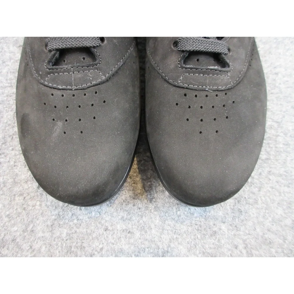 SAS Free Time Shoes Womens Black Charcoal Comfort Leather Walking Size 7.5‎